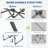 2 PCS Oversized Camping Directors Chair, Portable Folding Lawn Chairs for Adults Heavy Duty with Side Table, Outdoor Foldable Camp Chair with Pocket for Beach, Fishing, Picnic, Outdoor Foldable Camp C-809043172