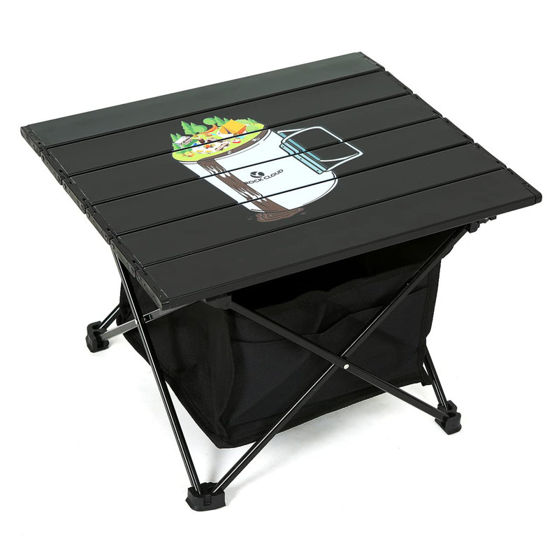 Table de camping pliante en aluminium