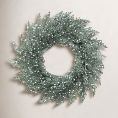 Puleo Classic 24 In Juniper Cedar Wreath - Unlit