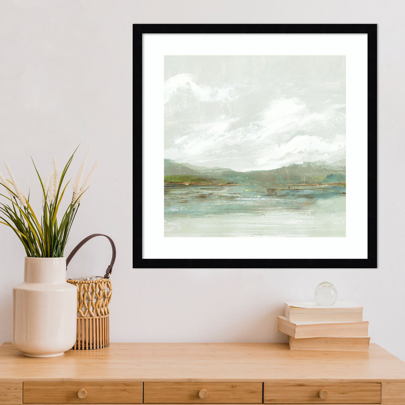 «Crystal Shallows» par PI Studio, reproduction d'art encadrée en bois, H 21 po x l 21 po