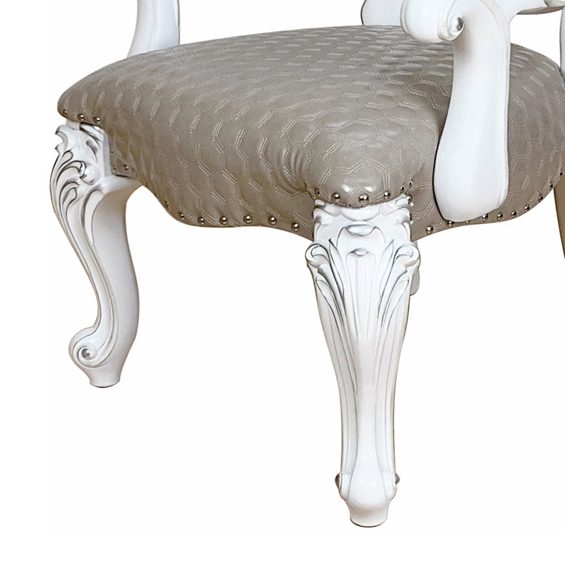 Fauteuil Aubreyona, Blanc os