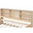 Twin Daybed With Sideboard, 2 Drawers, Charging, Natural Hue Side Built-In , Color Finish-182103601