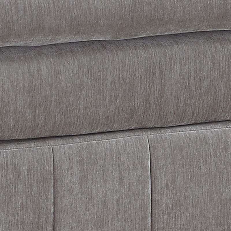 Seeram Upholstered Storage Ottoman, Gray