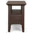 Acadian Solid Wood Transitional Narrow Side Table with Drawer and Open Shelf-1591774249