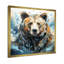Représentation abstraite d'un mouvement d'ours sur toile-930926952-930926973