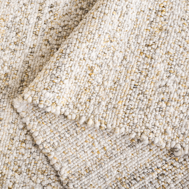 Alresford Pit Loom Pet Yarn Solid Color Rug, Rectangle 5' x 8'
