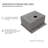 25'' L Single Bowl Stainless Steel Kitchen Sink-91074782