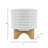 Modern Textured Ceramic Planter with Stand Indoor Outdoor-1815946773-1815946782