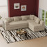 Convertible Boneless Sectional Sleeper Sofa Bed Modular Compression Couch With Removable Back And Arm
