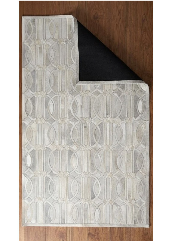 Tapis en cuir de vache Abani, 8 pi x 10 pi