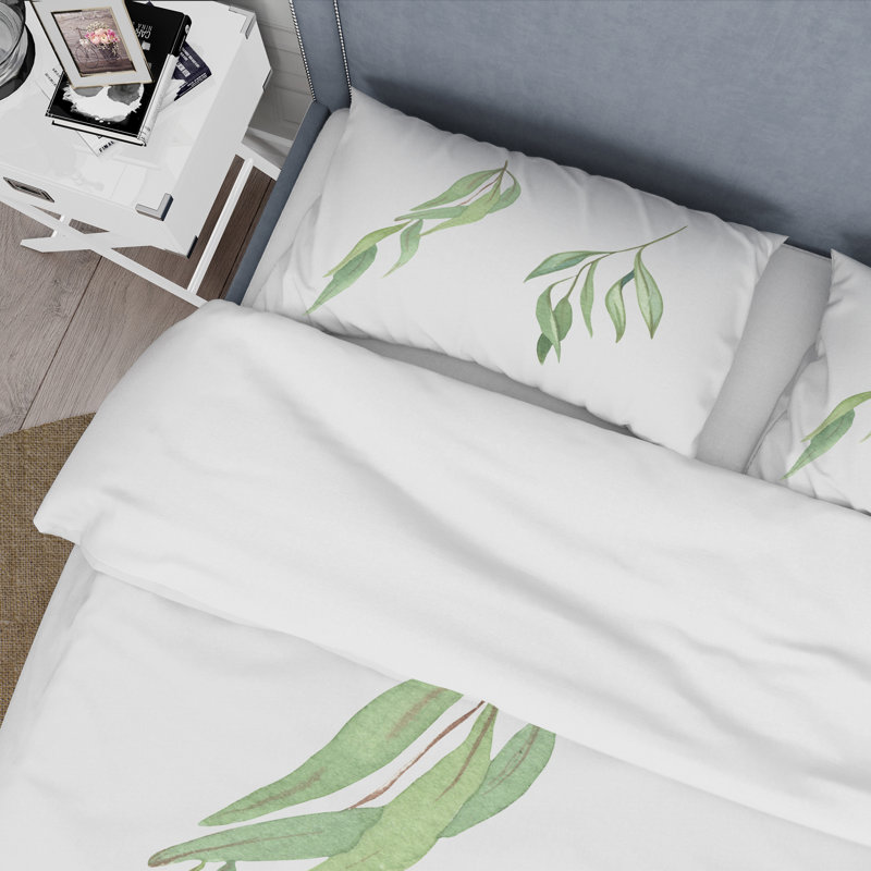 Two Willow Branches - Ensemble de housse de couette Farmhouse - Microfibre de polyester