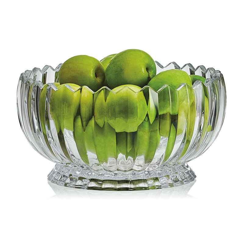 Estate 9 in. Decorative Footed Glass Bowl