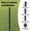 vidaXL Fence with Post Segment Outdoor Barrier Garden Terrace Divider Boundary-114618792-114618793