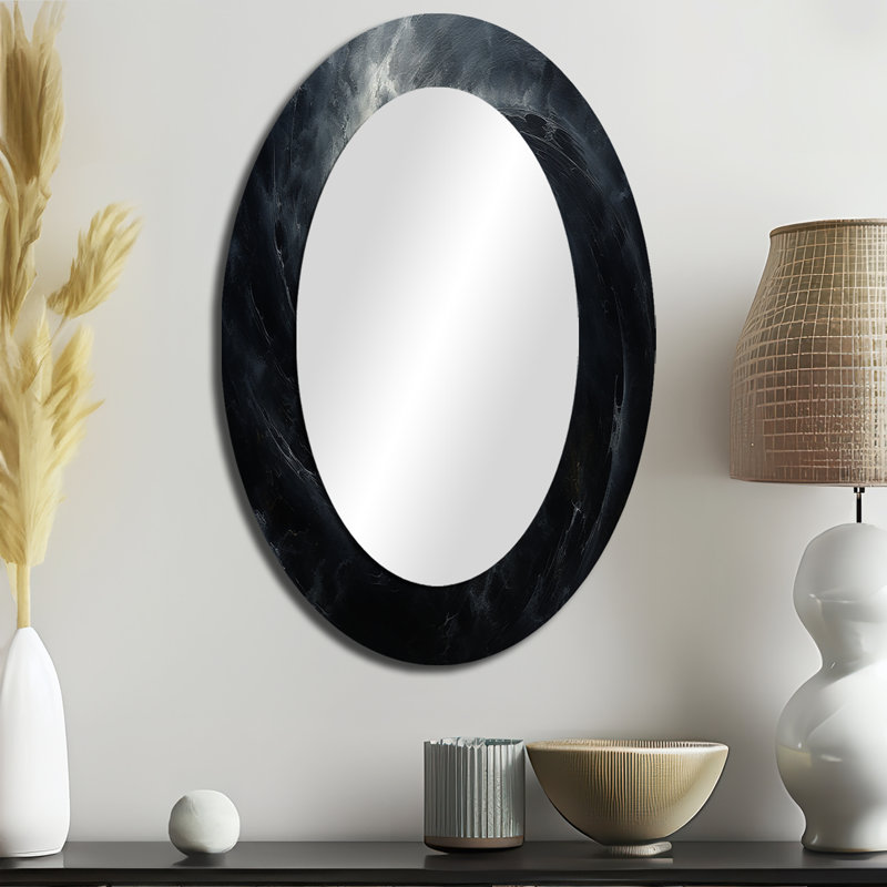 Miroir mural noir Hole Quiet Quasar - noir, 36 po x 24 po