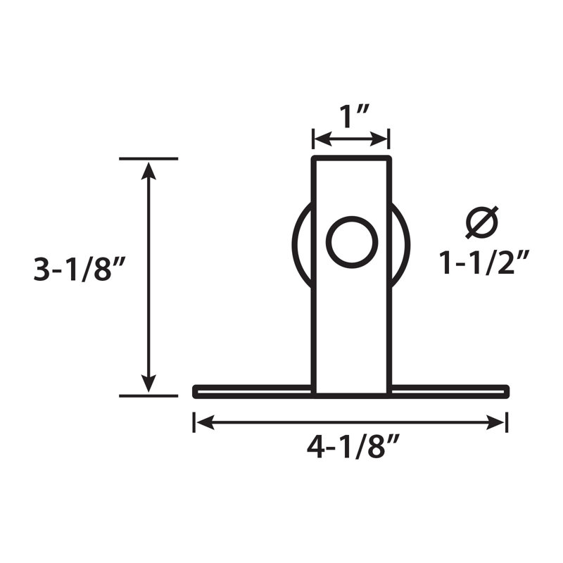 60-Inch Stainless Steel Mini Sliding Barn Door Hardware Kit