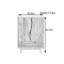 Armoire console en bois d'orme massif