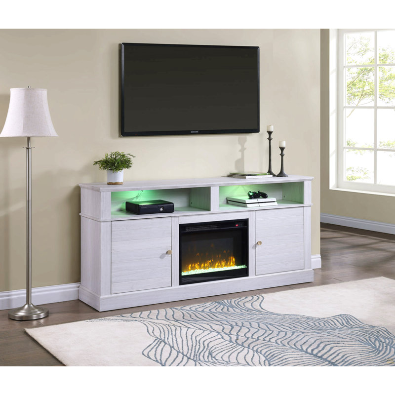 70" TV Stand Console With Fireplace, Heater