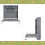 Grand lit escamotable mural avec tablettes supérieures et USB-1246133045