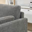 Petit canapé causeuse moderne en chenille de style Mid-Century avec coussins de dossier 58,66 po Nataleigh-1959370923