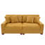 2 - Piece Upholstered Corduroy Modular Sectional Sofa with Pillow Back and Solid Wood Legs-1715708323