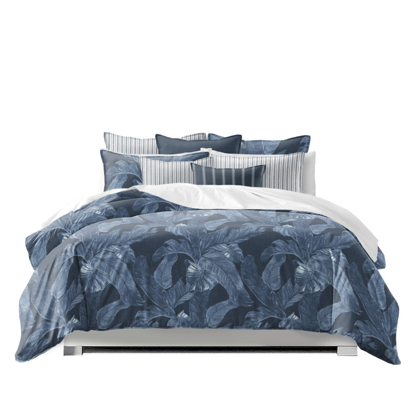 Palomino Denim Cotton Duvet Cover Set, California King Duvet Cover + 7 Additional Pieces