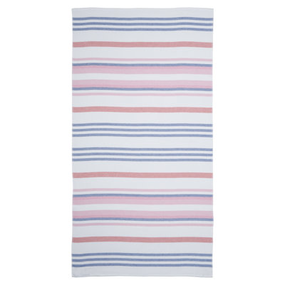 Serviette de plage 100% coton bleu marine