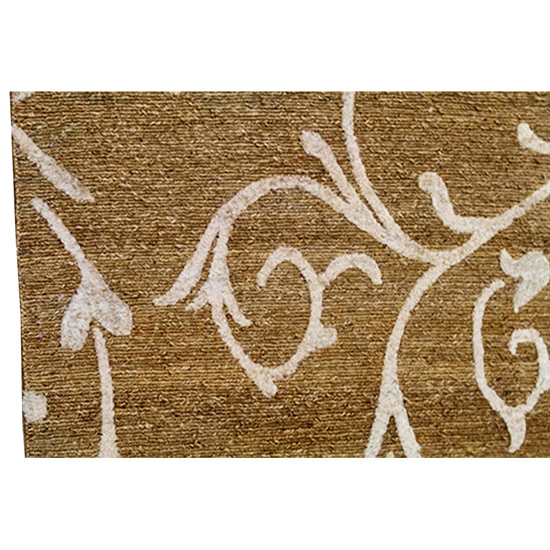 Himalayan Floral Area Rug in Brown