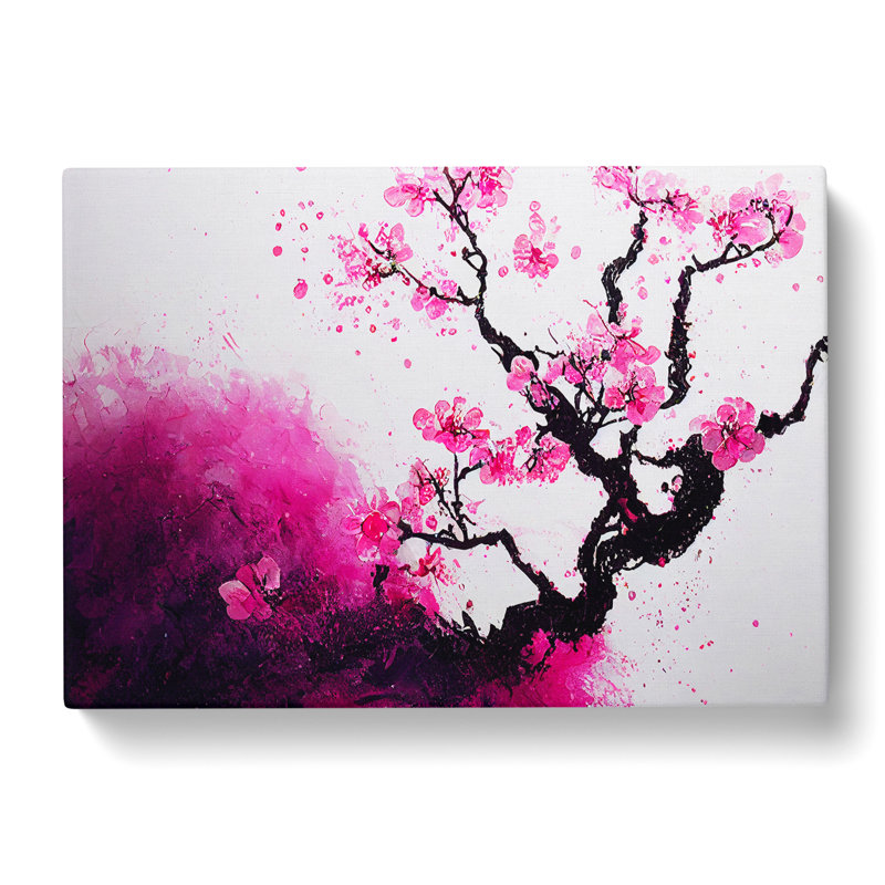 Cherry Blossom Tree Flowers - Wrapped Canvas
