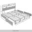 Lit plateforme double en métal avec rangement en chêne naturel-106491483-106491489