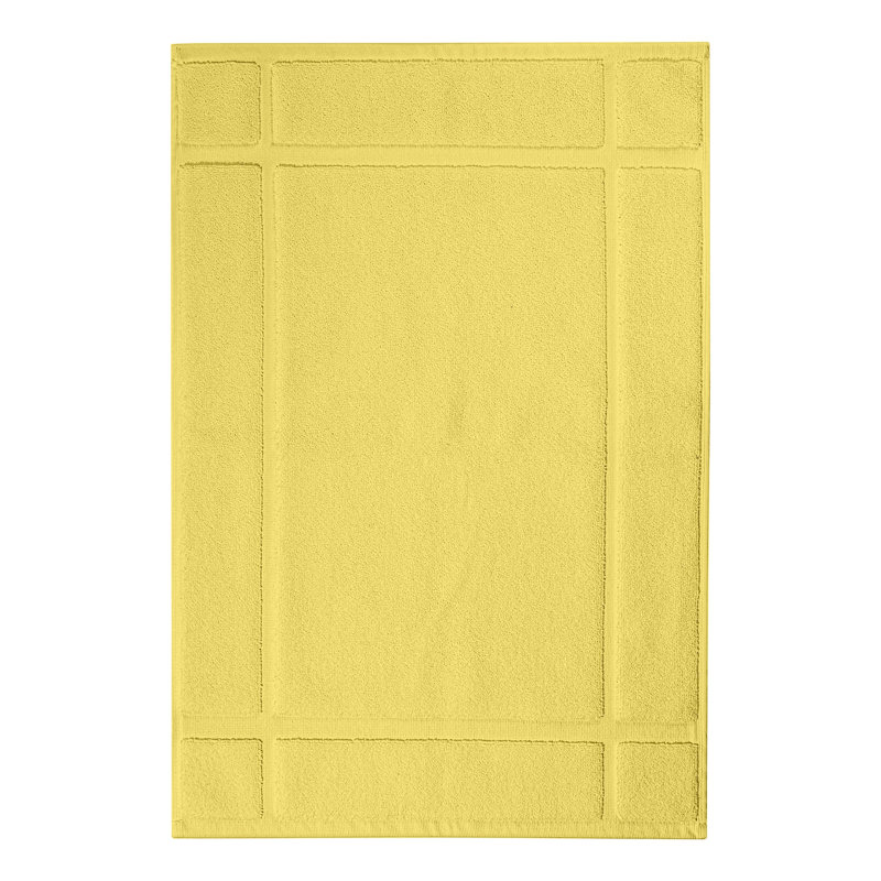 Solid Bath Mat 1350 GSM 100% Cotton for Bathroom Floor, 20" W x 34" L, Yellow