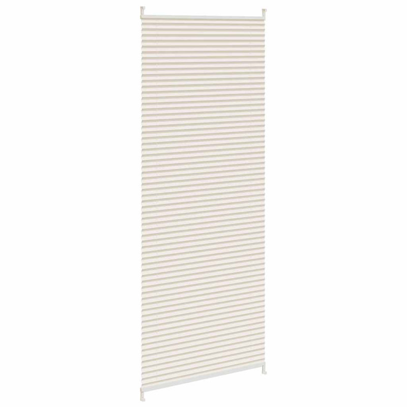 Room Darkening Pleated Blind, Cream, 90cm W x 200cm L