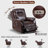 Faux Leather Heated Massage Chair-1501465444