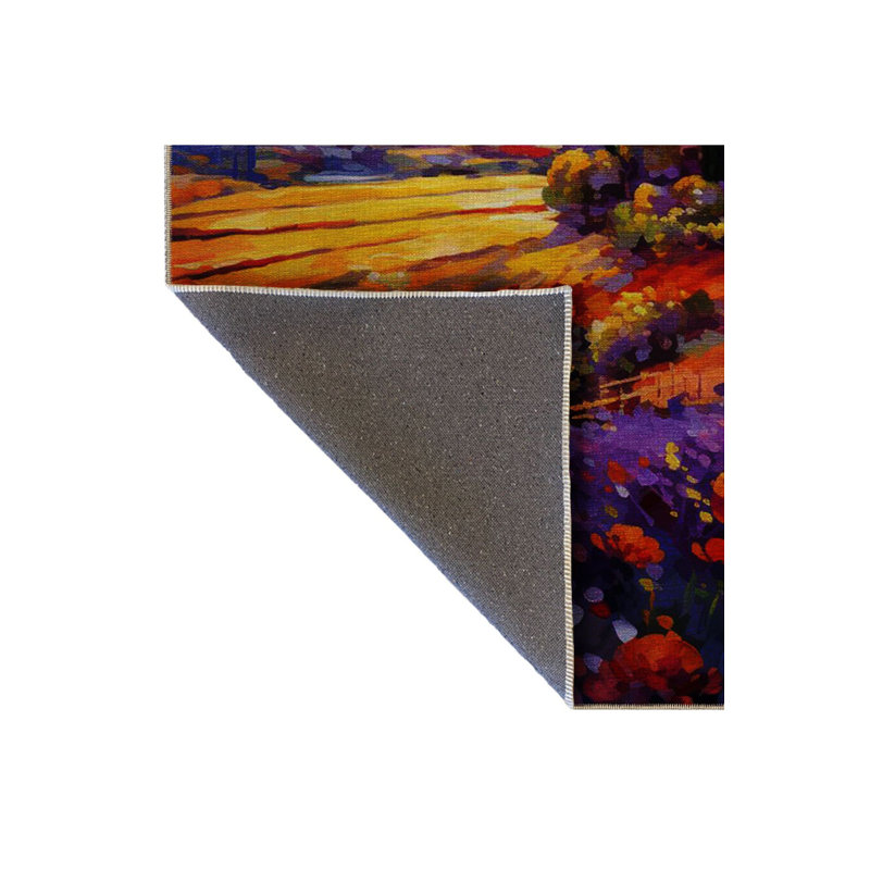 Tapis pastel lavable à la machine, Sous-tapis rectangulaire 5 pi 1 po x 7 pi 7 po inc