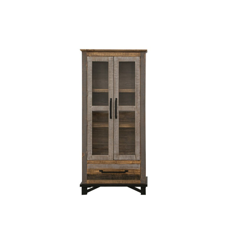 Greenview Loft Solid Wood Bookcase / Bar / Display Cabinet