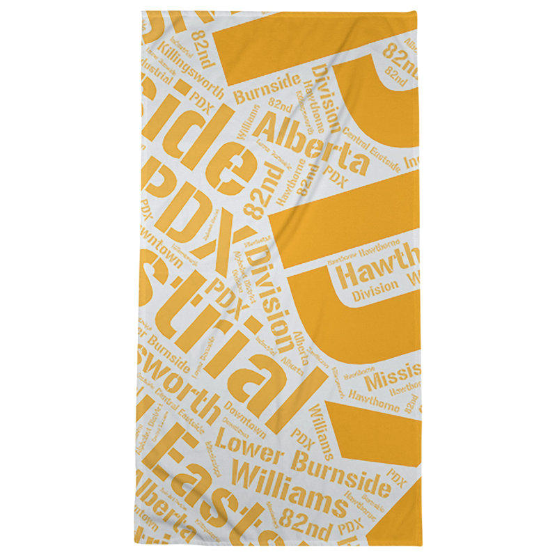 Bath Towel, Orange, Poly/Cotton, Portland