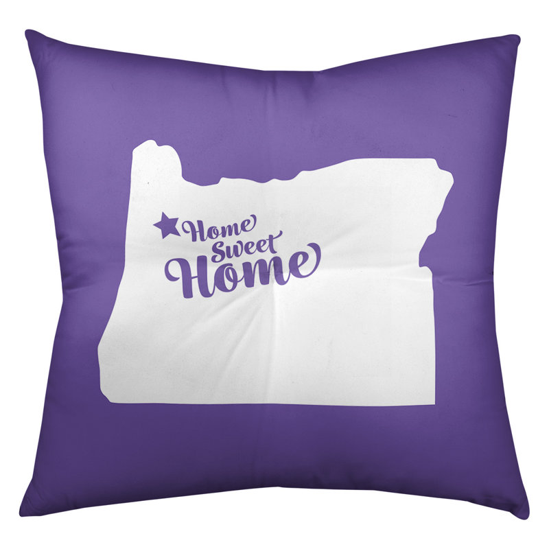 Coussin Sweet Home, 26 po x 26 po, Mauve, Salem