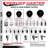 3.5 Inch_Hard Rubber ½ Inch Threaded Stem Caster Set 2 Brakes SCC