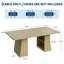 Table de salle à manger rectangulaire de 71 po avec tablette de rangement, grande table de salle à manger pour 4 à 8 personnes avec pieds épaissis, noir / brun / gris / naturel-959381135