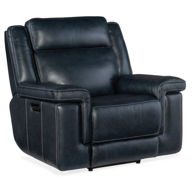 MS 43.5" Wide Genuine Leather Power Recliner