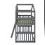House Bunk Bed With Ladder, Wood Bed-1800114565
