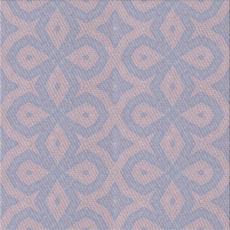 Tapis mauve à métier motorisée, Carré 6 pi