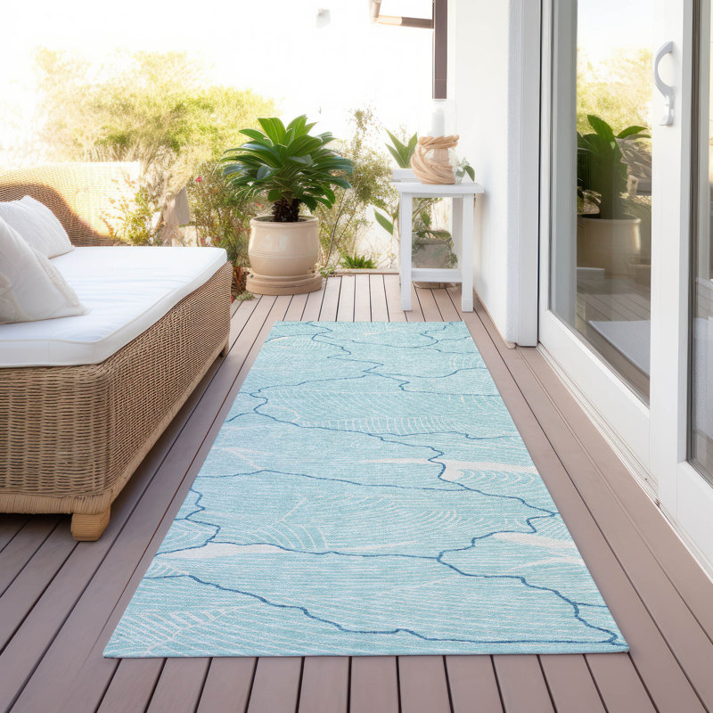 Machine Washable Indoor/Outdoor Chayden ACN1048 Rug, Runner 2'3" x 7'6"