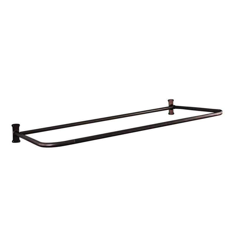 54'' x 30'' Soaking Cast Iron Bathtub with Faucet, Oil Rubbed Bronzed