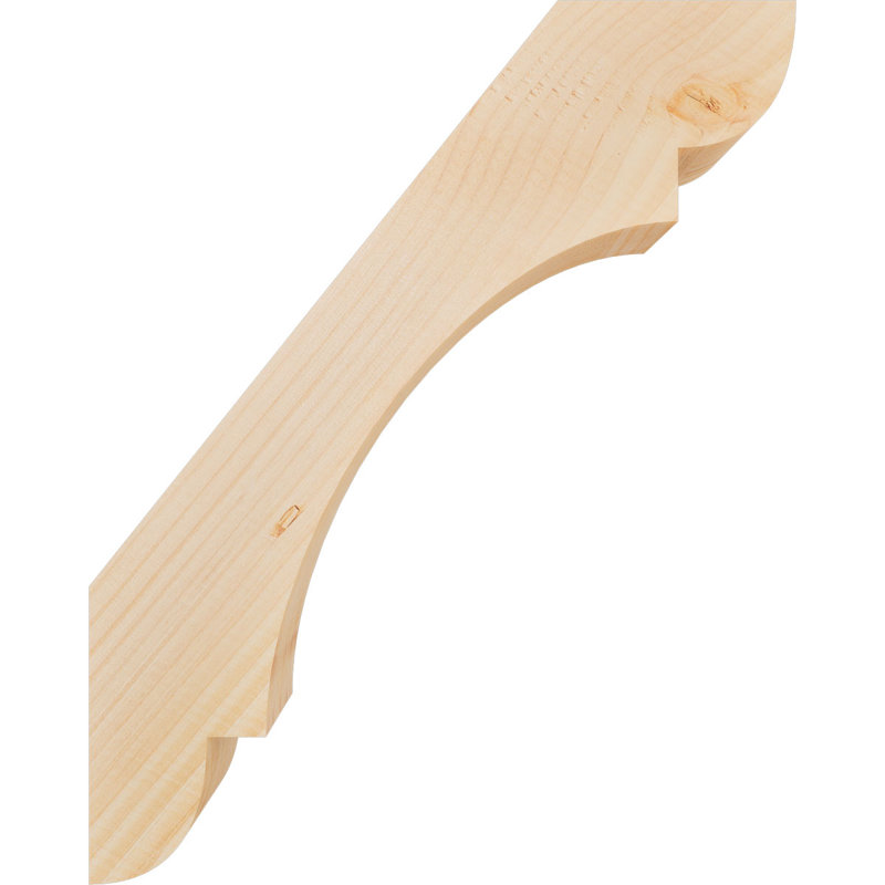 Attelle de genou olympique, Sapin de Douglas, H 20 po x l 3,5 po x P 16 po, Attelle lisse