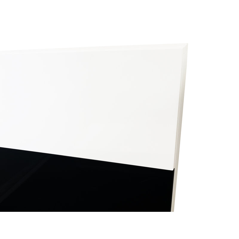 Ensemble de chambre en bois massif Cuyuna, Très grand californien, 6 pièces (lit, 2 tables de chevet, commode, miroi