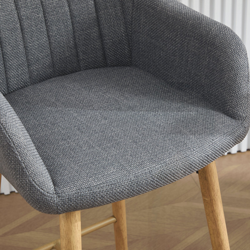 Ensemble de 2 tabourets de bar modernes, Gris