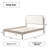 Ardin Solid Wood Bed with Boucle Headboard-1564820921-1564820923