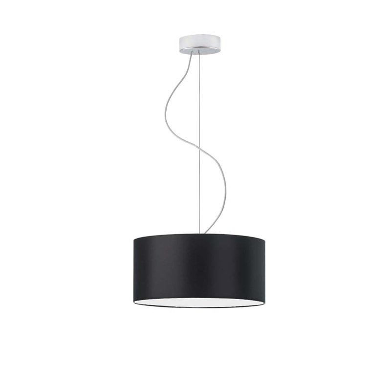 Atlis 1 - Light Single Pendant, Black, Chrome