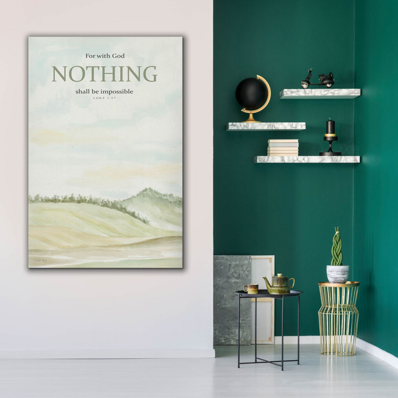 Epic Graffiti 'Nothing Shall Be Impossible'  by Cindy Jacobs Canvas Wall Art, 40" x 60"