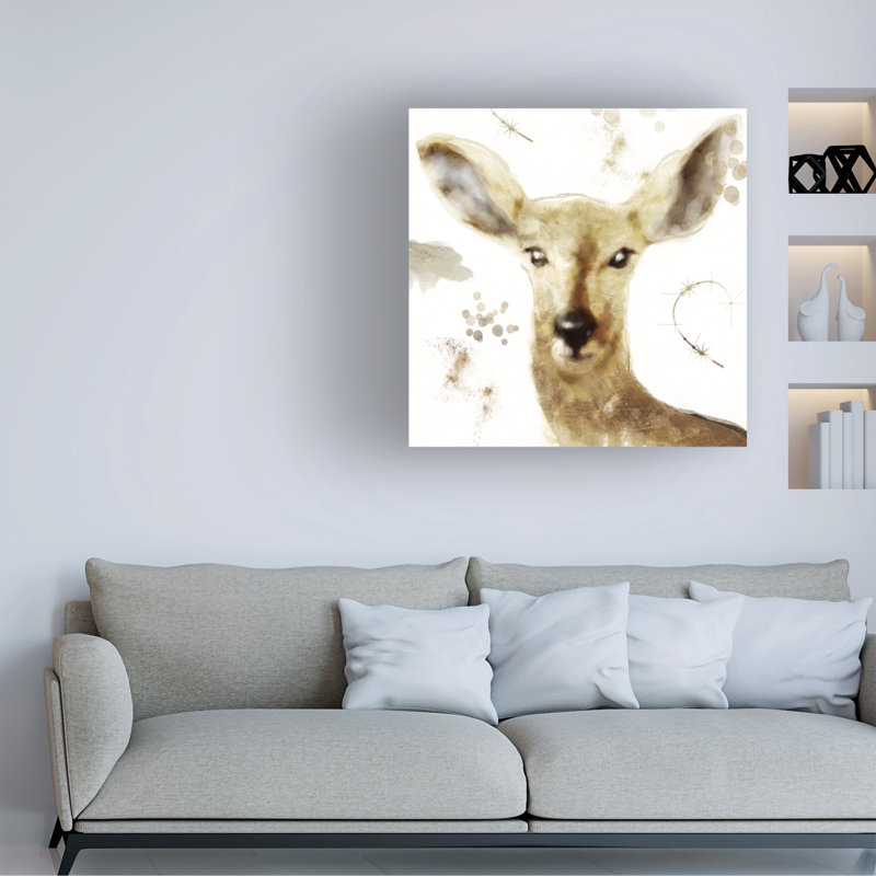 Art sur toile «Bachelor Sasha, forêt dorée», H 14 po x l 14 po